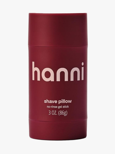 Hanni Shave Pillow in branded component on a light gray background